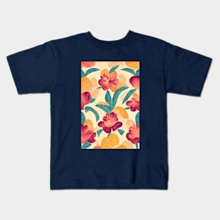 Floral Retro Kids T-Shirt